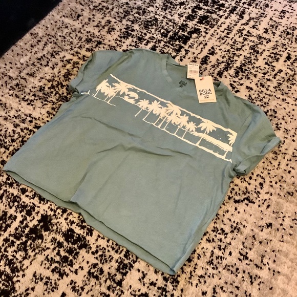 Blue Billabong Skyline Crop Top, Sz Medium - Picture 6 of 11